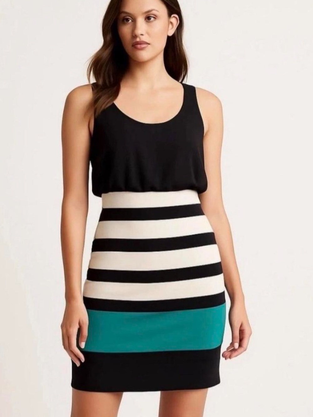 Express Striped Bodycon Dress